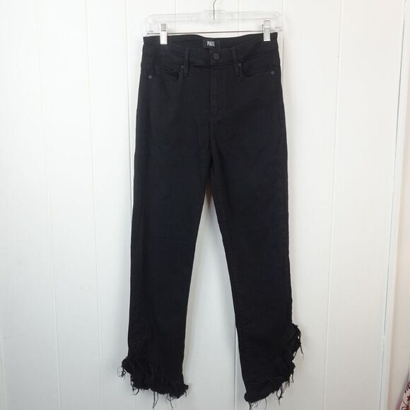 Paige Womens Hoxton Straight Ankle Jeans Frayed Distressed Hem Size 28 - Picture 1 of 9